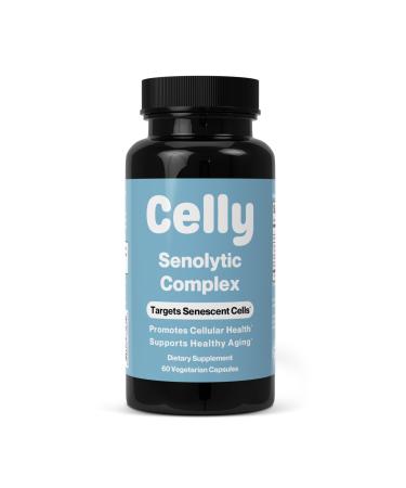 Celly Senolytic Complex | Longevity Supplement for Healthy Aging and Cellular Health with Quercetin and Fisetin | Targets Senescent Cells | 30 Servings | Non-GMO & 3rd Party Tested