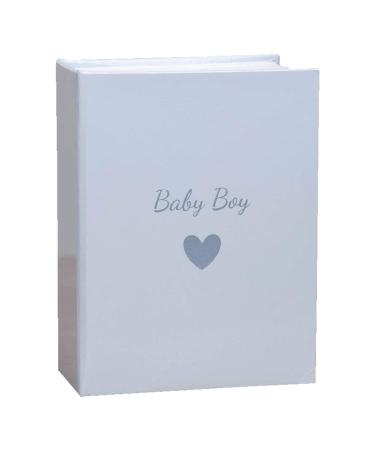 Baby Boy Photo Album Portrait Pictures - 80 4x6 slip in photos Ideal for New baby or Baby Shower