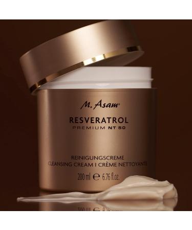 M. Asam Resveratrol Premium NT50 Cleaning Cream (200 ml) - Vegan Gently Removes Dirt & Makeup for Clear Awake Complexion - International Shipping Available - Buy Online on GoSupps.com