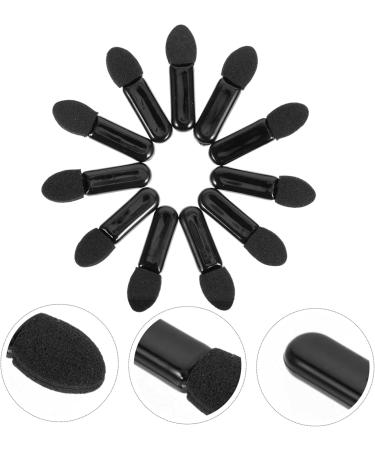 Baluue 200 Pcs Mini Eyeshadow Swab Concealer Brush Foam Eyeshadow Lip Balm Milky Cotton Black - Buy Online on GoSupps.com