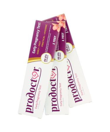 Prodoctor Early Pregnancy Tests Pack of 3 First Signal Pregnancy Test Home Kit One Step Pregnancy Tests - 99.8% Accuracy Rate Pregnant Sticks Super Sensitive Same Day Tester