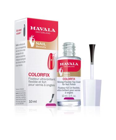 MAVALA Colorfix | Strong Flexible Top Coat for Nails | Make Manicures Last Longer | Drys Hard | Combat Chipping and Flaking | Brilliant Sheen | 0.3 Ounce