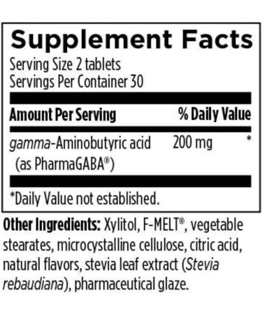 Designs for Health Chewable GABA - 200mg PharmaGABA Chewables Fermented + Bioavailable GABA Supplement to Support Calm - Non-GMO + Gluten Free (60 Tablets) Standard Packaging - Buy Online on GoSupps.com