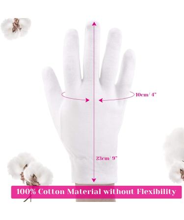 Selizo Moisturizing Gloves for Dry Hands - 3 Pairs of 100% White Cotton Gloves for Women - Hand Moisturizer Sleeping Spa Gloves for Eczema & Dry Hands - Buy Online on GoSupps.com