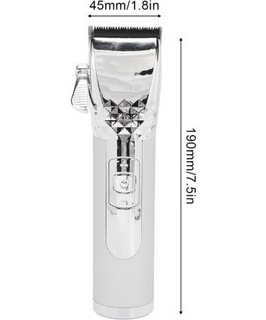 Hair Clippers USB Charging Comfortable Grip Long Use Time Safety Electric Hair Trimmer Detailer Trimmer for Traver for Home for Business Trip (Silver) - Buy Online on GoSupps.com