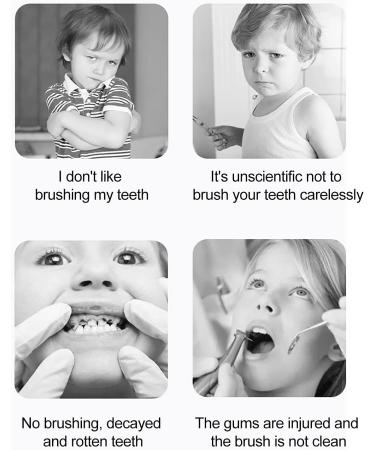 Panda U-Shaped Toothbrush Made of Silicone U-Shaped Children's Toothbrush 360 Thorough Cleaning Suitable for Children Aged 2-12 Years Little Surprise Blue Small (2 6 Years) - Buy Online on GoSupps.com