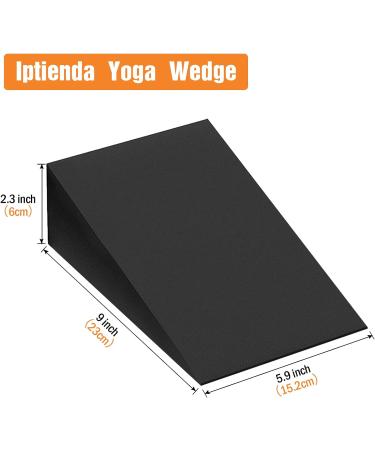 Annisport Yoga Foam Wedges 2 Pack - Calf Stretching Squat Blocks for Physical Therapy - 9x6x2 inches Black - Buy Online on GoSupps.com