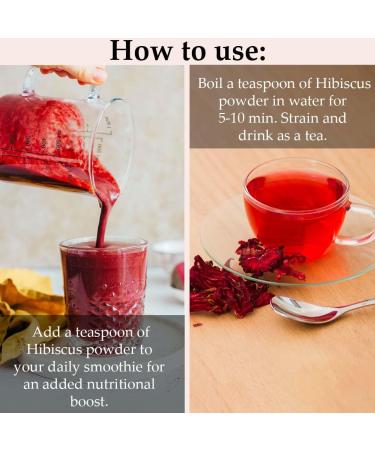 Buy Pure Miniature Hibiscus Powder (SABDARIFFA) - 454g | Natural Hair & Skin Care | No Chemicals Cruelty-Free Made in India - Buy Online on GoSupps.com