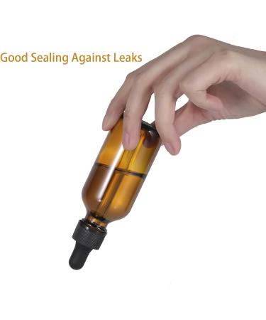 Amber Glass Dropper Bottle 2pcs 30ml Small Empty Reusable Eliquid Pipette Ear Dropper Bottles Suitable for Essential Oils Massage Perfumery Aromatherapy Laboratory Fragrances Pharmacist Bottle Amber 30ml - Buy Online on GoSupps.com