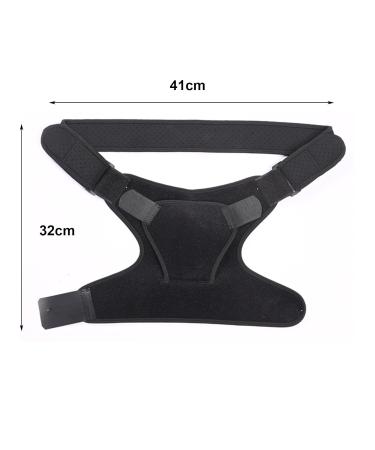YOXIER All-season Shoulder Support Muscle Adjustable Brace Sling Breathable Comfortable Sport Men Women Compression Sleeve for Pain Black - Buy Online on GoSupps.com