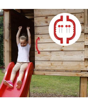 Toyvian Black Playground Safety Handles - Non-Slip Plastic Hand Grips for Swing Set, Indoor/Outdoor Use - Buy Online on GoSupps.com