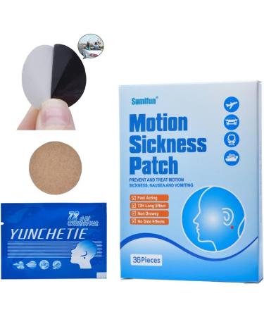 Healifty Anti Motion Sickness Patch - 72pcs Nausea Relief Stickers for Treatment & Care - Buy Online on GoSupps.com