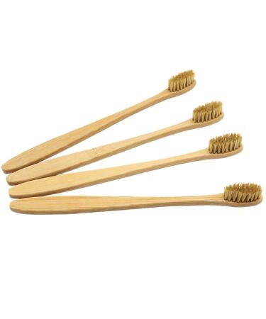 Clean biodegradable environmentally friendly toothbrush hard bristles manual toothbrush independent packaging package with 4 toothbrushes bathroom