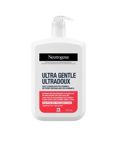 Neutrogena Ultra Gentle Cleanser with Vitamin B5 - Acne Prone & Sensitive Skin - clear 354 ml (Pack of 1) Acne Prone Cleanser