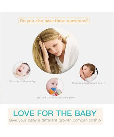 Wendysun 2pcs Cat Shape Natural Wood Teether Set for Baby Teething - DIY Pendant Toy - Buy Online on GoSupps.com