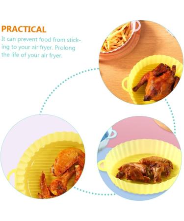 Alipis 3pcs Air Fryer Pad Air Fryers Airfryer Roasting Pan Air Fryer Grill Plate Baking Pan Washable Basket Whitex3pcs 21X18.5X4CMx3pcs - Buy Online on GoSupps.com