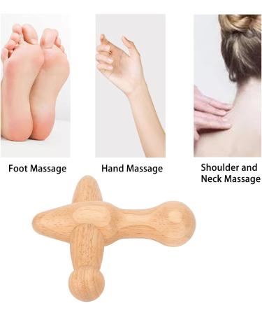 Premium Cross-Shaped Wooden Trigger Point Massager | Best Pressure Point Therapy Tool for Pain Relief - Buy Online on GoSupps.com