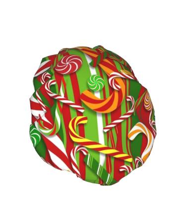 Merry Christmas Printed Shower Cap - Waterproof Bath Cap for Women - Fits All Head Sizes and Hair Textures - Buy Online on GoSupps.com