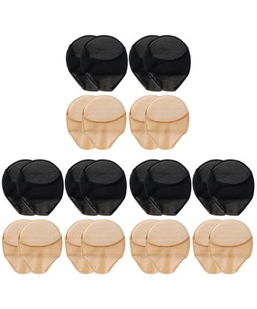 minkissy 12 Pairs Half Socks Toe Socks for Heels Heel Pads for High Heels Compact Forefoot Pads Metatarsal Pads Women Topper Liner Socks Toe Covers Protector Silicone Breathable Women's