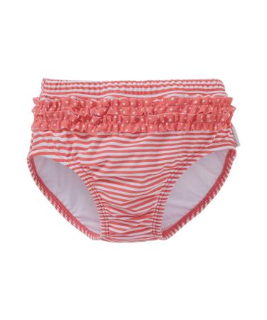 Bornino bathing diaper pants - swimming trunks with diaper insert - bath wind with UV protection & elastic hem edges - for comfort & safety when bathing 62 pink