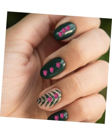 Healeved 1 Glass Chip Nail Art Jewels Nail Jewels Rhinestones Vintage Glass Nail Accessories DIY Fillers DIY Charm Fillers Nail Gems Resin Epoxy Glass Epoxy Fillers Nail Stickers Irregular 0.5X0.3cm Rosy - Buy Online on GoSupps.com