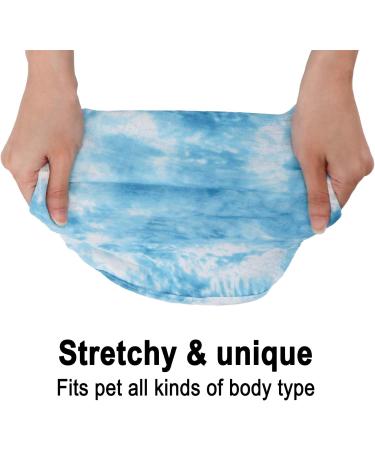 Summer Dog Shirt Set | X-Large Batik Coloring Tank Tops for Large Dogs | Soft & Stretchy Sleeveless Vests - Green & Blue - Buy Online on GoSupps.com