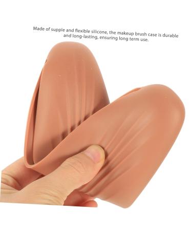 Balacoo 4pcs Silicone Makeup Brush Holder Travel Bag | Cosmetic Brush Storage | Miss Lipstick Rack - 20.3x3CM | International Shipping Available - Buy Online on GoSupps.com