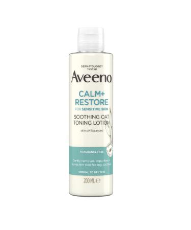 Aveeno Face Calm + Restore Soothing Toner 200ml Clear