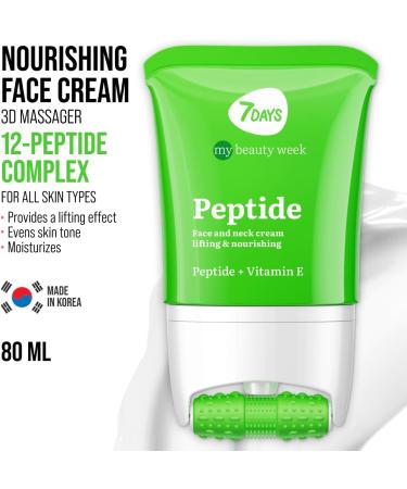  7Days 7Days Moisturizing Face Cream with Peptides - Skincare Korean - Firming Cream for Face and Neck - Roller Anti Swelling for Skin 80 ml - Buy Online on GoSupps.com