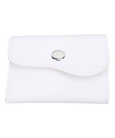 Sonew Nail Drill Bits with Storage Bag Waterproof PU Leather Nail Grinding Bits Organizer for Home Travel Salon