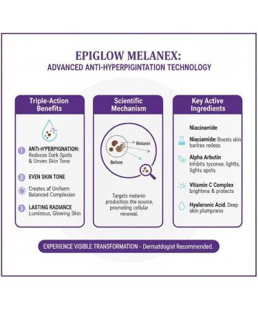 zowamap Ceoerty EPIGLOW MelanEX Advanced AntiHyperpigmentation Cream Targets Stubborn Dark Spots Dark Spot Corrector for Face for All Skin Types 2PCS - Buy Online on GoSupps.com