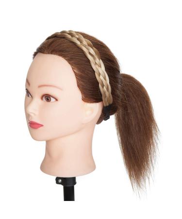 Premium Hair Braids Extensions - Chunky Wide Headband for Women & Girls - Honey Blonde & Light Blonde Mix - Buy Online on GoSupps.com