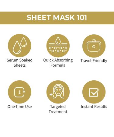 Naturals Skin Secrets Gold Bubble Sheet Mask - Hydrating & Brightening Face Mask - Collagen Boost for Dull Skin - 0.67 oz - Buy Online on GoSupps.com