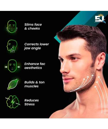 EdJay Jaw Exerciser - Best Jawline Trainer & Face Sculpting Device for Double Chin Reduction Toning and Strengthening - Buy Online on GoSupps.com