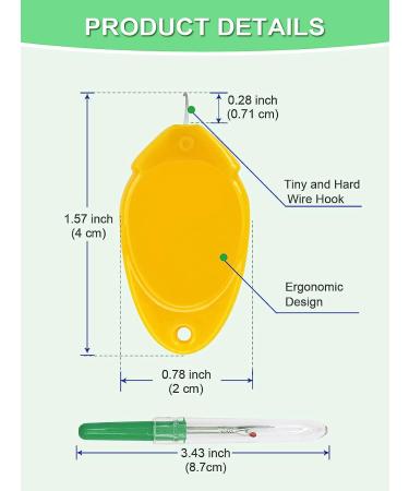 SONGTIY 10PCS Needle Threader - Premium Plastic Leaf Shaped Threaders for Hand Sewing and Machine Embroidery (Multicolored) - Buy Online on GoSupps.com