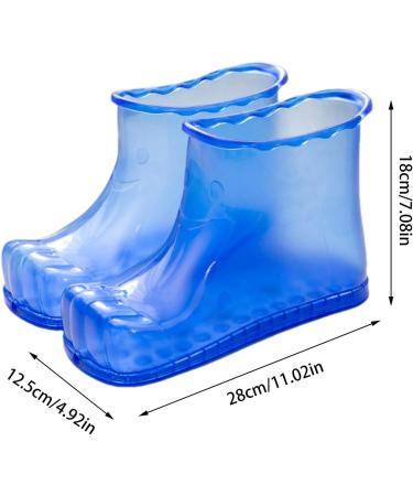 Foot Spa Soak Shoes - Anti-Slip High-Density Foot Soaking Boots - Portable Household Foot Bath Shoes Colorful Foot Soaker Shoes for Men & Women Height 18cm 45 Yards Blue - Buy Online on GoSupps.com