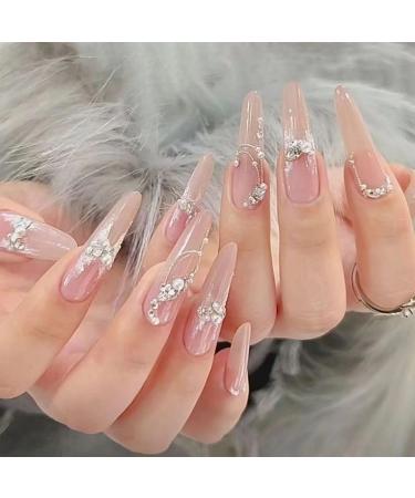 Temperament manicure manicure wearing a hand-made niche sticking drill cold princess temperament pure desire wind Pearl butterfly fashion(S) - Buy Online on GoSupps.com