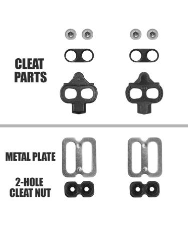 BV Bike Cleats Compatible with Shimano SPD SH51 - Indoor Cycling & Mountain Bike Cleat Set - 1 Pair - Buy Online on GoSupps.com