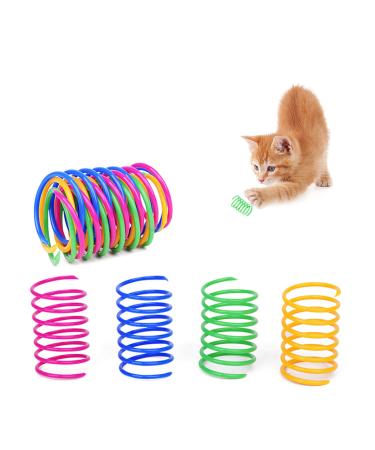 Andiker interactive spiral cat toys colorful creative toys durable soft cats activation toys to beat bite and hunting of kitten toys (12PCs) - Buy Online on GoSupps.com