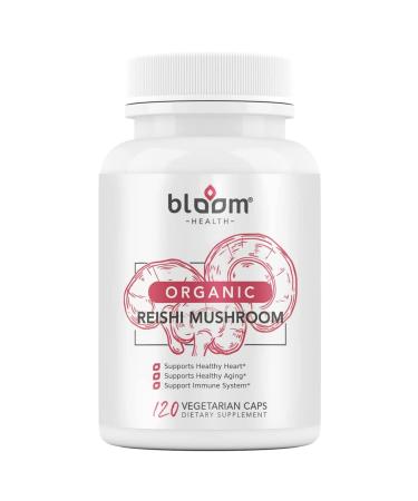 Bloom Health Reishi Mushroom Capsules Organic Ganoderma Lucidum for Immune Support Cardio Health and Energy  Gluten Free Non-GMO Vegan-Friendly 1000mg Reishi Mushroom Extract (120 Capsules) - Buy Online on GoSupps.com