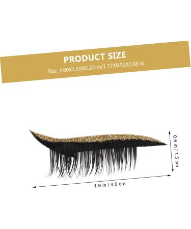 FOMIYES 4 pairs Lashes Tool Supplies Tape Eyeliner Shiny Waterproof Natural Strip Adhesive Face Eyelid with 4x1.5cm Gloden - Buy Online on GoSupps.com