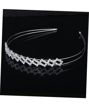 Retro Decor Prom Hair Accessories Little Girls Jewelry Bling Bride Headband Tiara for Bride Wedding+ Flower Crowns for Women Heart Crown Hairband Hairpin Wig Rhinestones Woman - Buy Online on GoSupps.com