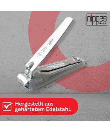 Premium Nipple Nail Clippers for Foot & Fingernails - 6cm with Nail Catch - Ideal for Strong Nails | Nail Care Knipser - Buy Online on GoSupps.com