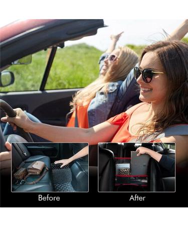 NganSuRong Car Seat Organizer Bag with Net Pocket, Cell Phone Holder, and Document Holder - Red - Buy Online on GoSupps.com