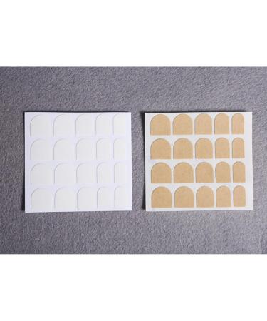 minkissy 100 Sheets Nail Jelly Glue Stickers Adhesive Nail Sticker False Nail Tips Nail Art False Nail Stickers Jelly Stickers Jelly Gel Nail Sticker Removable White Fake Nail Stickers Whitex2pcs 6.2X6.2cmx2pcs - Buy Online on GoSupps.com