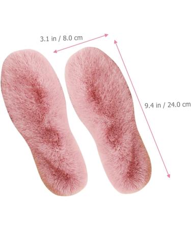 Buy NOLITOY 4 Pairs Unisex Inner Soles - Winter Insoles for Boots & Slippers - Faux Rabbit Fur Fluffy Pink for Women - International Shipping Available - Buy Online on GoSupps.com