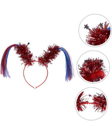 MAGICLULU 1pc Ponytail Headband Tinsel Ponytail Headbopper Pink Tinsel Wig Pink Scrunchie Headwear for Women Prom Headpiece Tinsel for Hair Decorations Cosplay Red Plastic Miss One Size Red - Buy Online on GoSupps.com