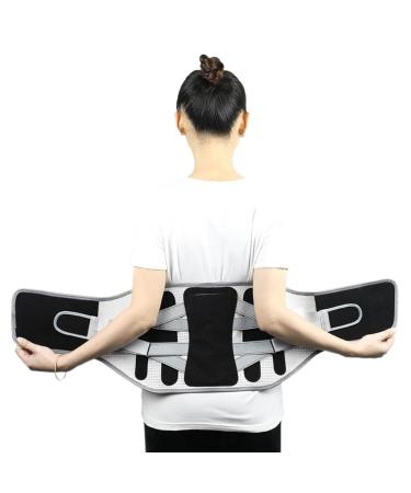 Back Support Belt | Back Protective Brace for Men - Waist Lumbar Lower Back Support Belt for Women Men Back Reliever Spinal Belt Back Relief Strap Black C