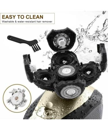 Buy 4D Rotary Electric Shaver for Men - USB Rechargeable Bald Head & Beard Trimmer Kit - 5 in 1 Waterproof Grooming Tool - Buy Online on GoSupps.com