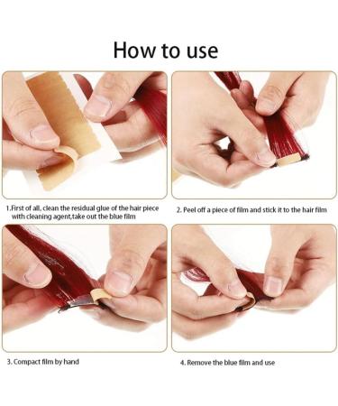 iFutniew Khaki Double Sided Wig Tape Hair Tape for Toupee Adhesive Tape for Lace Front Ultra-Hold Wig Glue Mini Tabs Tape Easy to Use - Buy Online on GoSupps.com